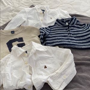 Gap toddler 3T button down shirts and sweaters